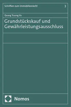 Vu |  Grundstückskauf und Gewährleistungsausschluss | eBook | Sack Fachmedien