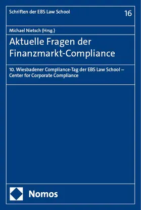 Nietsch |  Aktuelle Fragen der Finanzmarkt-Compliance | eBook | Sack Fachmedien