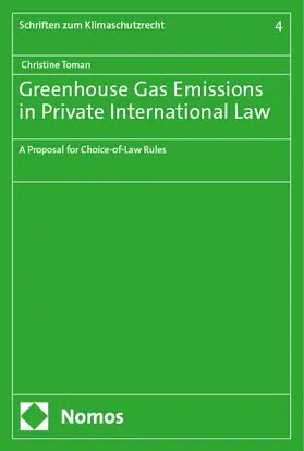 Toman |  Greenhouse Gas Emissions in Private International Law | eBook | Sack Fachmedien