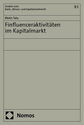 Tatu |  Finfluenceraktivitäten im Kapitalmarkt | eBook | Sack Fachmedien