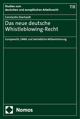 Eberhardt |  Das neue deutsche Whistleblowing-Recht | eBook | Sack Fachmedien