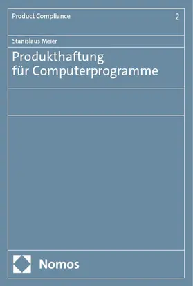 Meier |  Produkthaftung für Computerprogramme | eBook | Sack Fachmedien