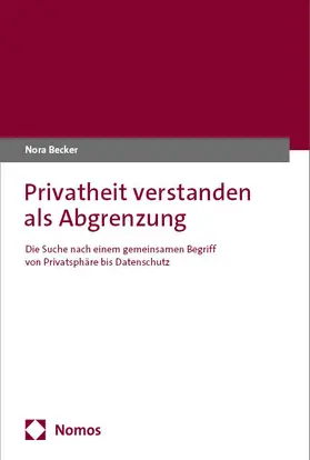 Becker |  Privatheit verstanden als Abgrenzung | eBook | Sack Fachmedien