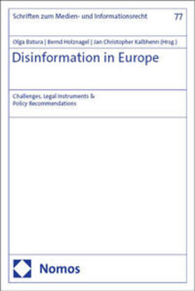 Batura / Holznagel / Kalbhenn | Disinformation in Europe | E-Book | sack.de