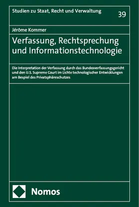 Kommer | Verfassung, Rechtsprechung und Informationstechnologie | E-Book | sack.de