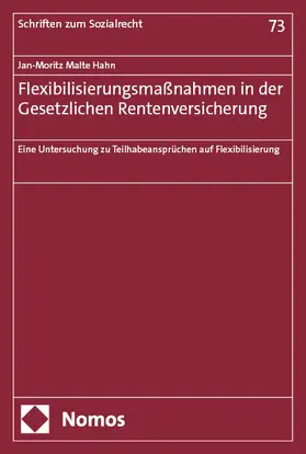 Hahn |  Flexibilisierungsmaßnahmen in der Gesetzlichen Rentenversicherung | eBook | Sack Fachmedien