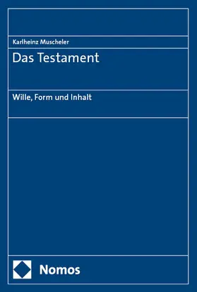 Muscheler |  Das Testament | eBook | Sack Fachmedien