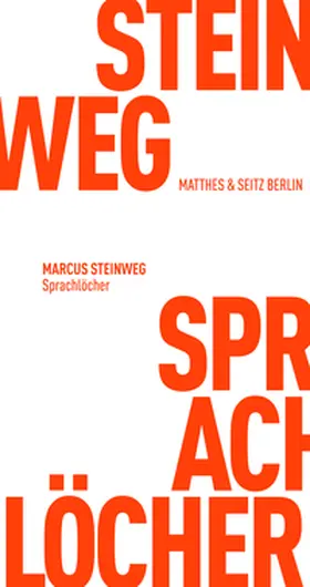 Steinweg |  Sprachlöcher | Buch |  Sack Fachmedien