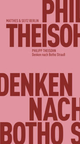 Theisohn |  Denken nach Botho Strauß | Buch |  Sack Fachmedien
