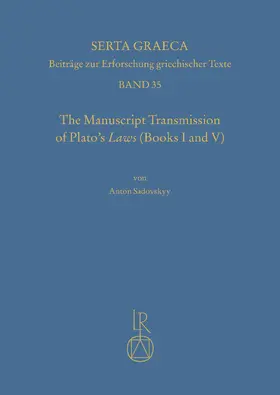 Sadovskyy |  The manuscript transmission of Platos laws (books I and V) | Buch |  Sack Fachmedien