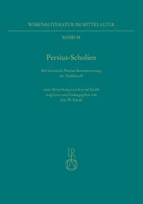 Scholz |  Persius-Scholien | Buch |  Sack Fachmedien