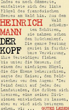 Mann |  Der Kopf | eBook | Sack Fachmedien