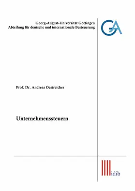 Oestreicher |  Unternehmenssteuern | eBook | Sack Fachmedien