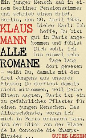 Mann |  Klaus Mann - Alle Romane | eBook | Sack Fachmedien