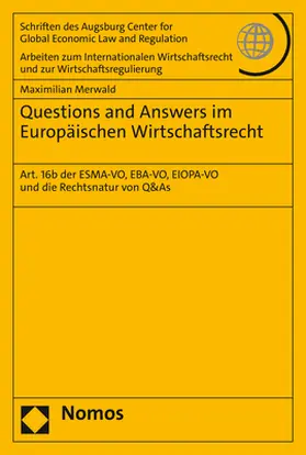 Merwald |  Questions and Answers im Europäischen Wirtschaftsrecht | Buch |  Sack Fachmedien