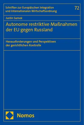 Samek |  Autonome restriktive Maßnahmen der EU gegen Russland | Buch |  Sack Fachmedien