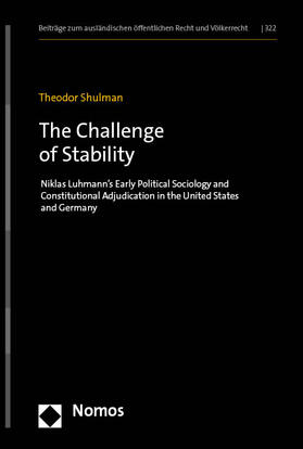 Shulman |  The Challenge of Stability | Buch |  Sack Fachmedien