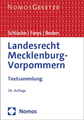 Schlacke / Boden / Farys |  Landesrecht Mecklenburg-Vorpommern | Buch |  Sack Fachmedien