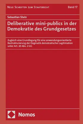 Stein |  Deliberative mini-publics in der Demokratie des Grundgesetzes | Buch |  Sack Fachmedien