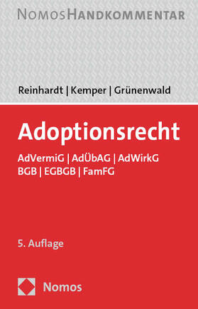 Reinhardt / Kemper / Grünenwald |  Adoptionsrecht | Buch |  Sack Fachmedien