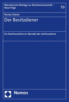 Dietzel |  Der Besitzdiener | Buch |  Sack Fachmedien