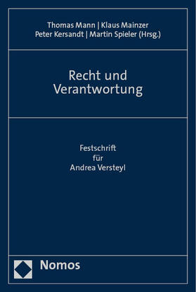 Mann / Mainzer / Kersandt |  Recht und Verantwortung | Buch |  Sack Fachmedien