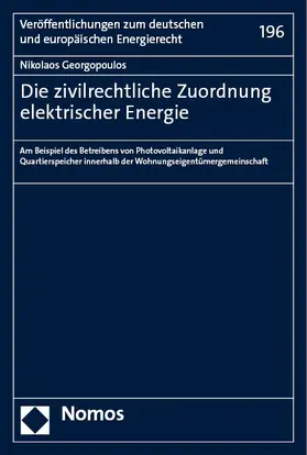 Georgopoulos |  Die zivilrechtliche Zuordnung elektrischer Energie | Buch |  Sack Fachmedien