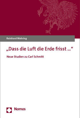 Mehring |  "Dass die Luft die Erde frisst..." | Buch |  Sack Fachmedien