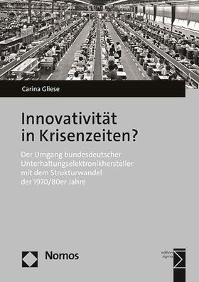 Gliese |  Innovativität in Krisenzeiten? | Buch |  Sack Fachmedien