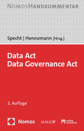 Specht / Hennemann |  Data Act, Data Governance Act: DA, DGA | Buch |  Sack Fachmedien