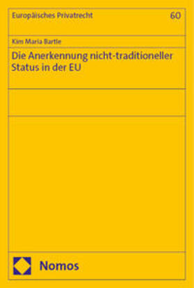 Bartle |  Die Anerkennung nicht-traditioneller Status in der EU | Buch |  Sack Fachmedien