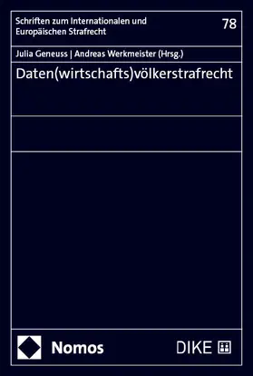 Geneuss / Werkmeister | Daten(wirtschafts)völkerstrafrecht | Buch | 978-3-7560-1804-8 | sack.de