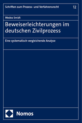 Smidt |  Beweiserleichterungen im deutschen Zivilprozess | Buch |  Sack Fachmedien