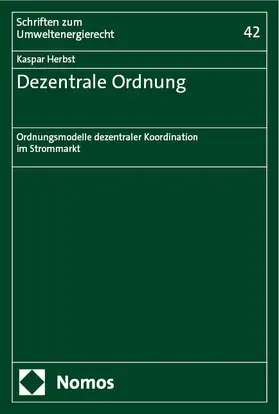 Herbst |  Dezentrale Ordnung | Buch |  Sack Fachmedien