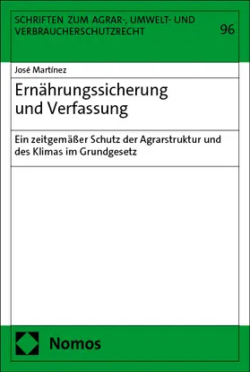 Martínez |  Ernährungssicherung und Verfassung | Buch |  Sack Fachmedien