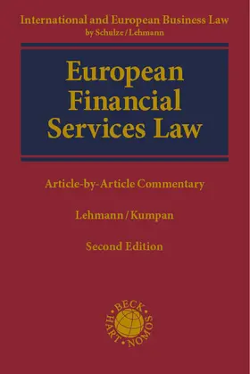 Lehmann / Kumpan |  European Financial Services Law | Buch |  Sack Fachmedien