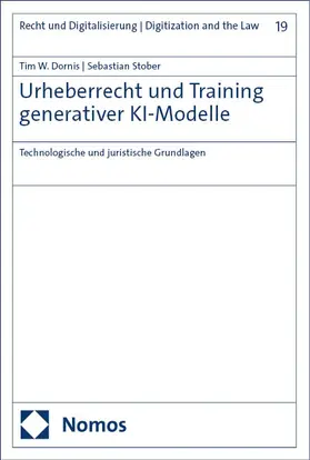 Dornis / Stober |  Urheberrecht und Training generativer KI-Modelle | Buch |  Sack Fachmedien