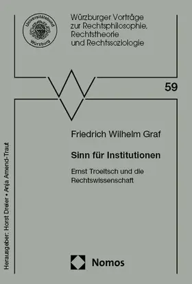 Graf |  Sinn für Institutionen | Buch |  Sack Fachmedien