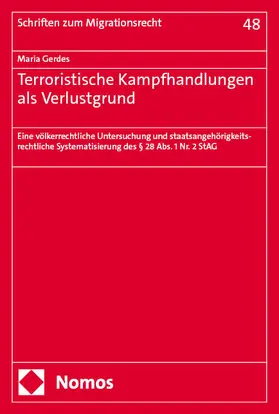 Gerdes |  Terroristische Kampfhandlungen als Verlustgrund | Buch |  Sack Fachmedien