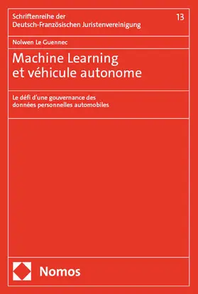 Le Guennec |  Machine Learning et véhicule autonome | Buch |  Sack Fachmedien