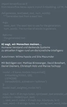 Mazumder / Fasola |  KI sagt, wir Menschen meinen... | Buch |  Sack Fachmedien
