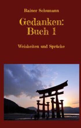 Schumann |  Gedanken Buch 1 | Buch |  Sack Fachmedien