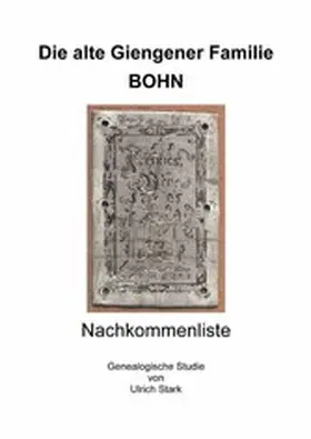 Stark | Die alte Giengener Familie BOHN | E-Book | sack.de