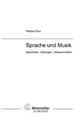 Dürr / Leopold / Schmoll-Barthel |  Sprache und Musik | Buch |  Sack Fachmedien