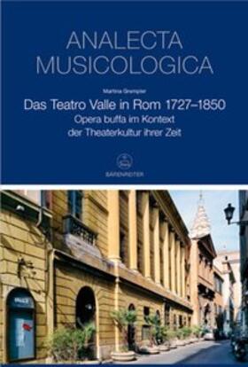 Grempler |  Das Teatro Valle in Rom 1727-1850 | Buch |  Sack Fachmedien
