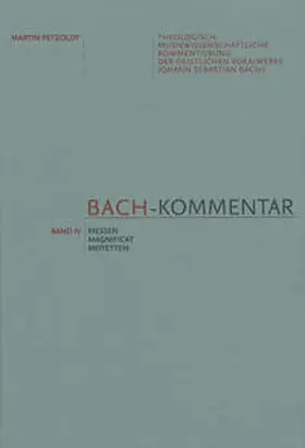 Petzoldt / Bolín |  Bach-Kommentar, Band IV | Buch |  Sack Fachmedien