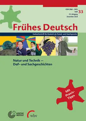 Goethe - Institut e.V. |  Frühes Deutsch, Fachzeitschrift für Deutsch als Fremd- und Zweitsprache | Buch |  Sack Fachmedien