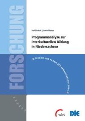 Robak / Petter |  Programmanalyse zur interkulturellen Bildung in Niedersachsen | Buch |  Sack Fachmedien