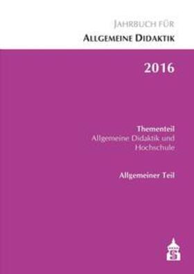 Zierer |  Jahrbuch für Allgemeine Didaktik 2016 | eBook | Sack Fachmedien