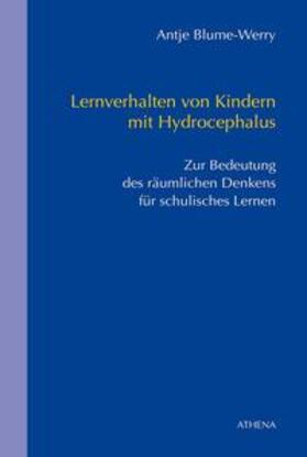 Blume-Werry |  Lernverhalten von Kindern mit Hydrocephalus | Buch |  Sack Fachmedien